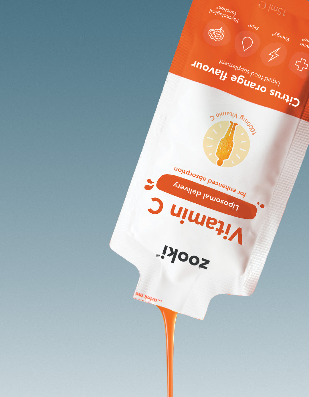 Zooki Liposomal Vitamin C Citrus Orange sachets