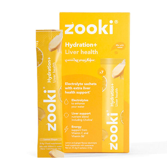 Zooki Hydrate+ Liver Health Lemon sachets