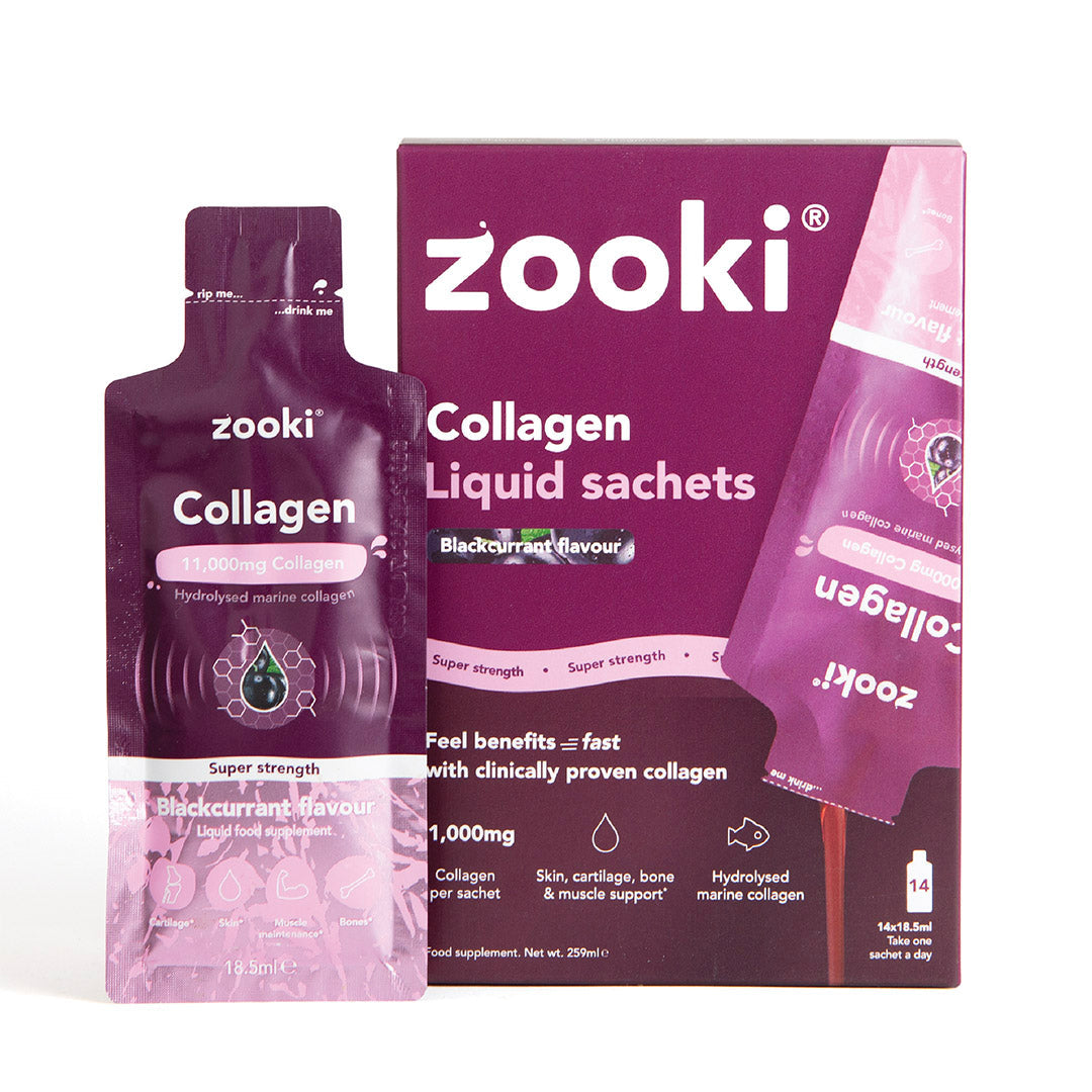 Zooki Super Strength Collagen Blackcurrant sachets