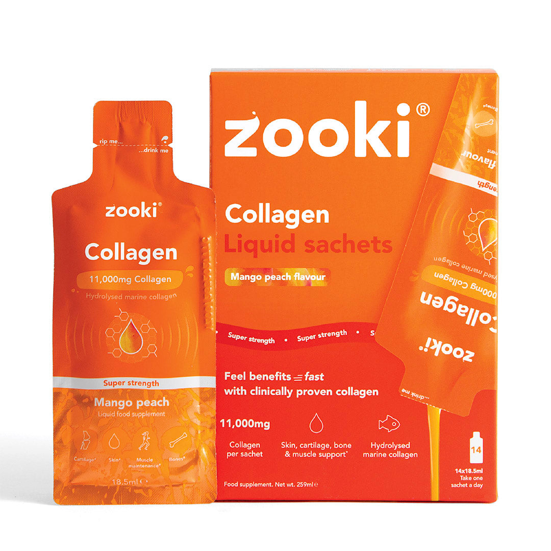 Zooki Super Strength Collagen Mango Peach sachets