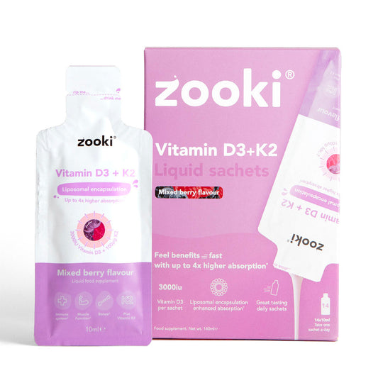 Zooki Liposomal Vitamin D Mixed Berry sachets