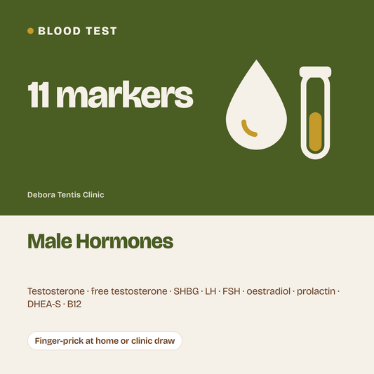 Male Hormones: blood test, 11 markers