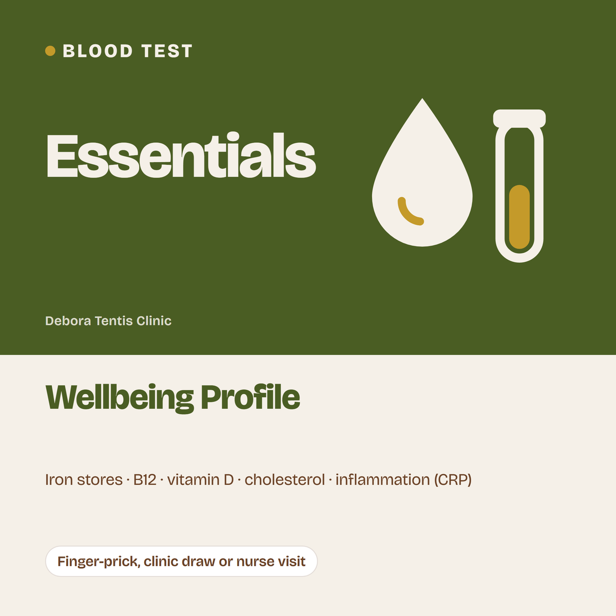Wellbeing Profile Blood Test: blood test